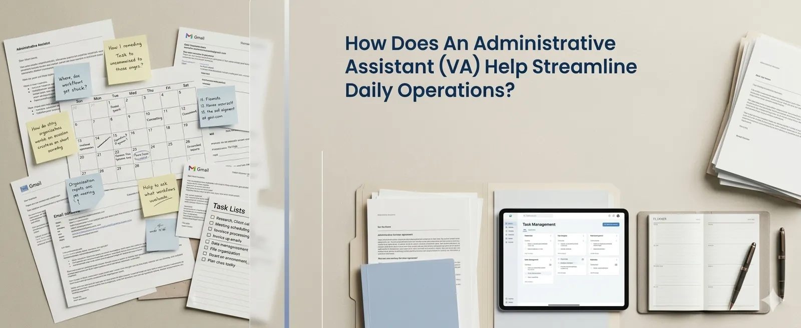How an Administrative Assistant VA Streamlines Daily Operations